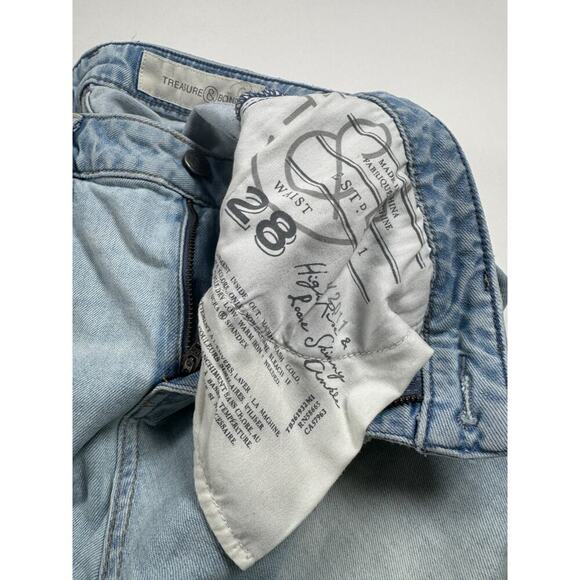 Treasure & Bond High Rise Loose Skinny Ankle Jeans Women’s Size 28 Light Wash - Picture 5 of 10